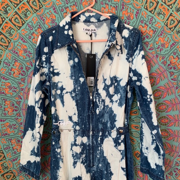 NWT I AM GIA DESPINA DENIM BOILERSUIT - Picture 5 of 9